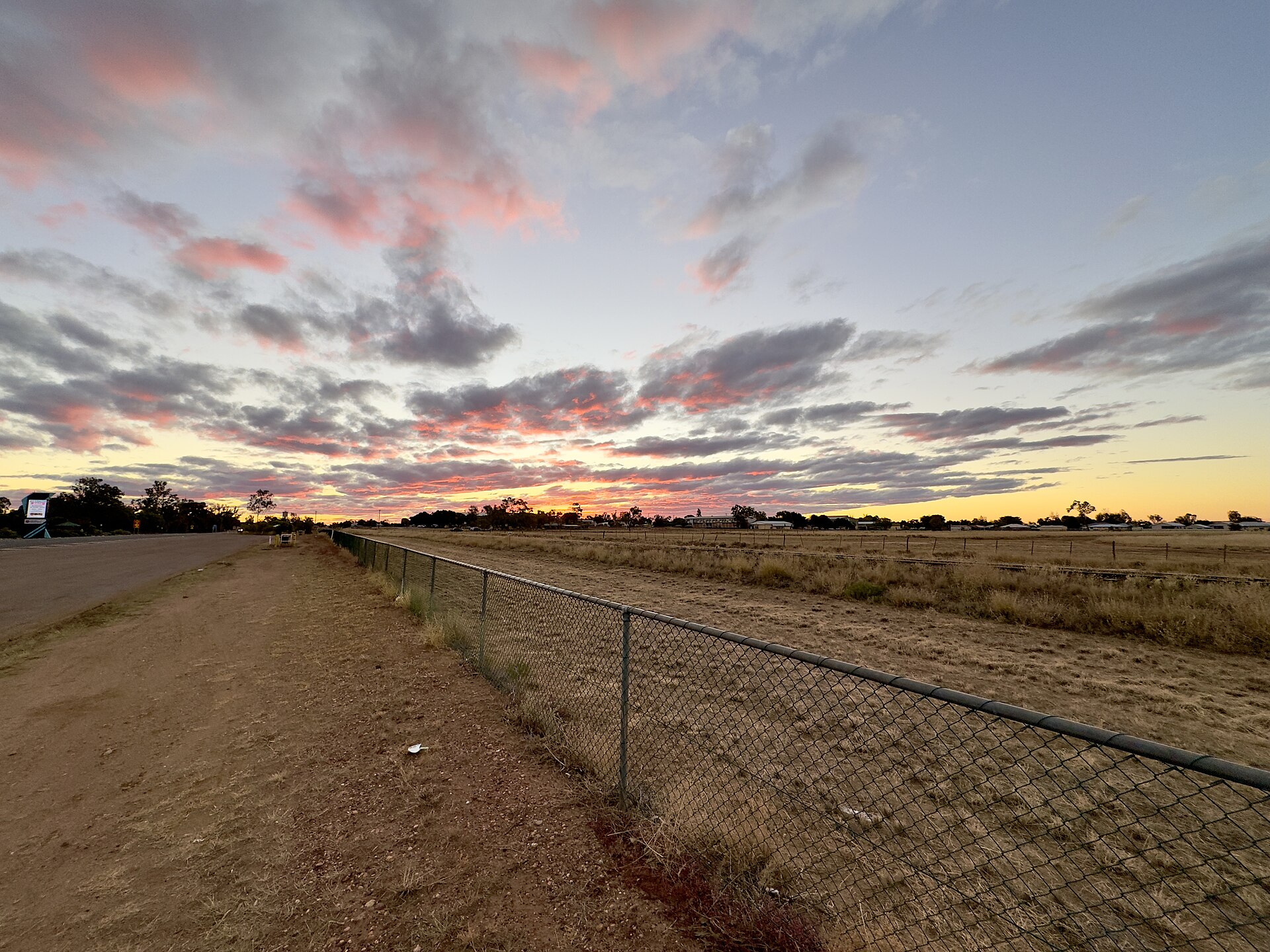 Twilight in Longreach, western Queensland